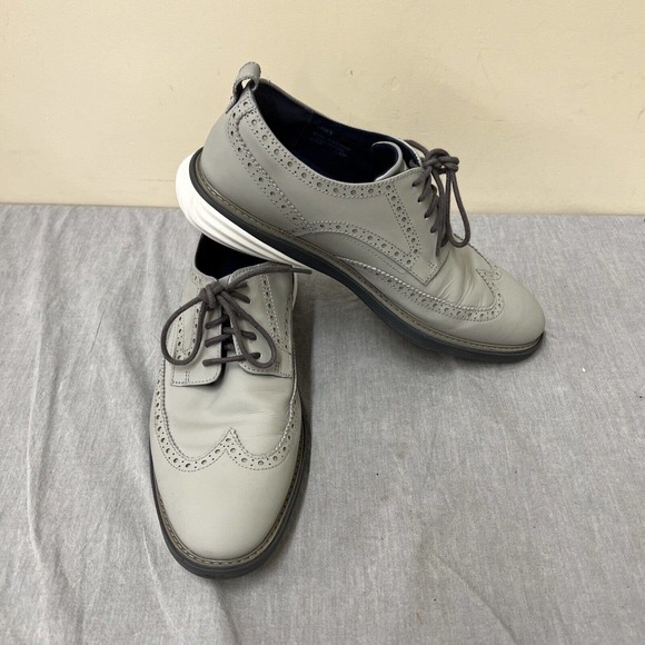 Cole Haan Oxford Shoes Men\'s US 10.5M Gray Grand Evolution Wingtip C26319 Chrty main image 10
